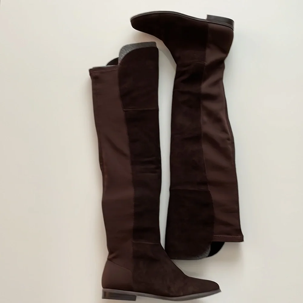 Riley Split Suede Over the Knee Boots